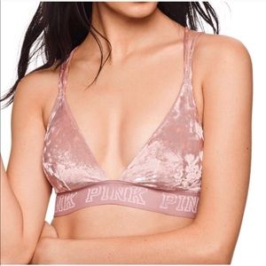 Victoria’s Secret PINK velvet bralette (set of 2)